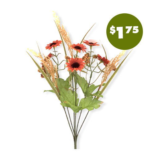 Fall Floral Wheat Mix Bush