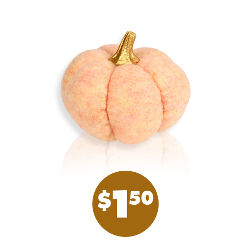 Faux Wool Pumpkins