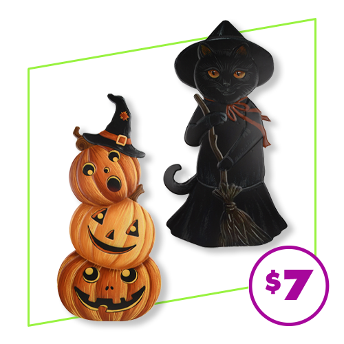 23.5-in. Metal Halloween Porch Signs
