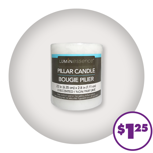 White Pillar Candles