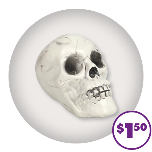 1-ct. Plastic Skull