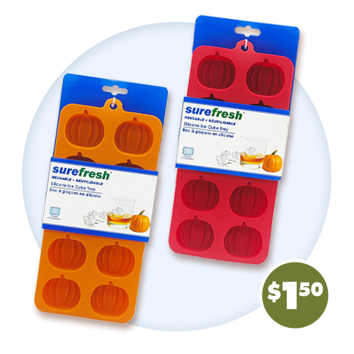 Pumpkin-Shaped Ice Trays