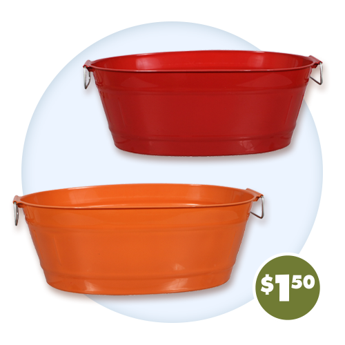 Oval Plastic Tubs