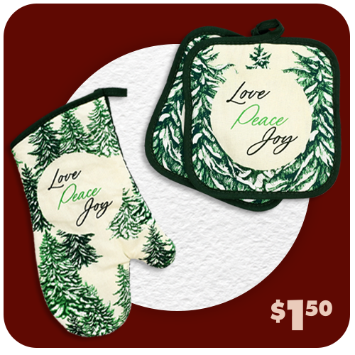 Winter Tree Oven Mitts & Potholders 