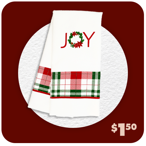 Red & Green Plaid Kitchen Towels