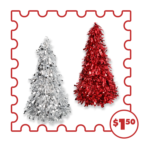 10-in. Tinsel Tree