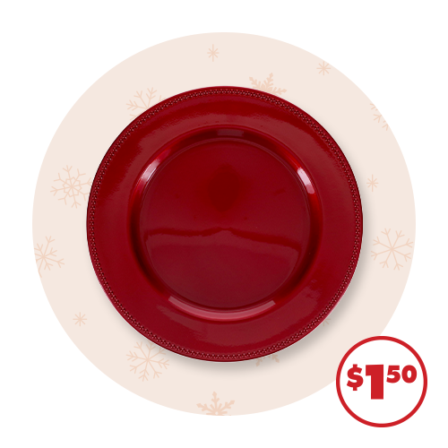 Red Charger Plates