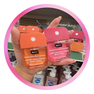 Two B.Pure moisturizing hand sanitizers
