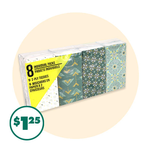 8-pk. Pocket Tissues