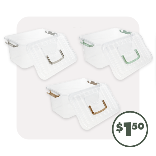 Storage Totes with Lids, 1-ct.