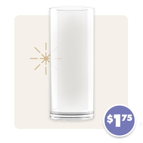 8.5-in. Glass Cylinder Vases