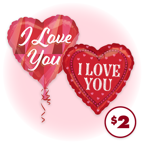 Heart-Shaped Valentine's                                                             Balloons, 1-ct.