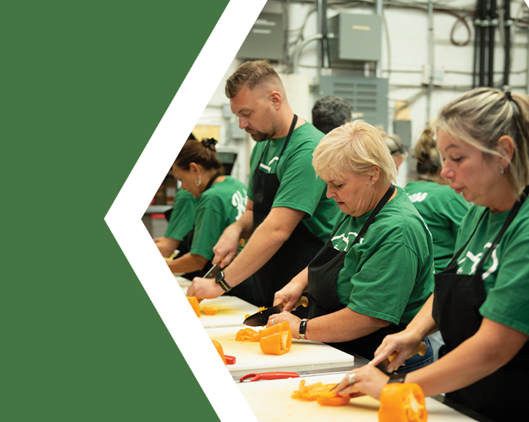 Dollar Tree Kindness Crew  associates volunteering for meal drive.