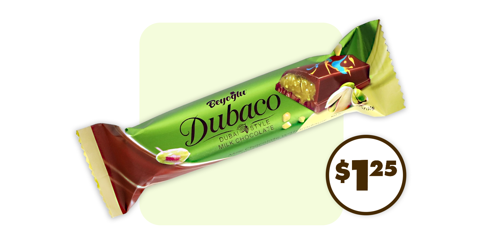 Beyoglu Dubaco Dubai Milk Chocolate Bar