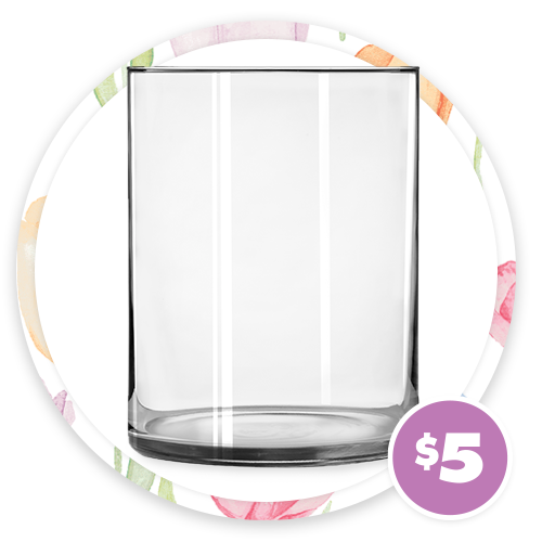 Wide Cylindrical Vases