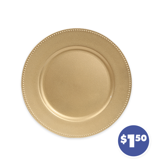 13-in. Gold Charger Plates