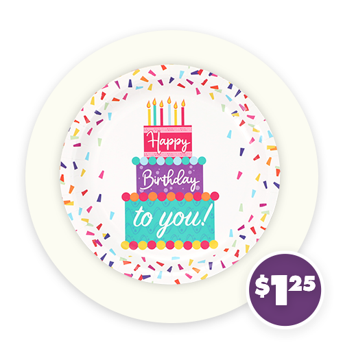 Birthday Party Paper Plates