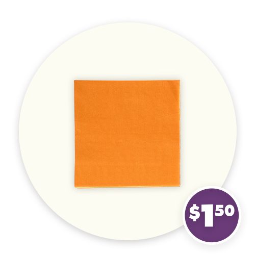 Orange Paper Napkins