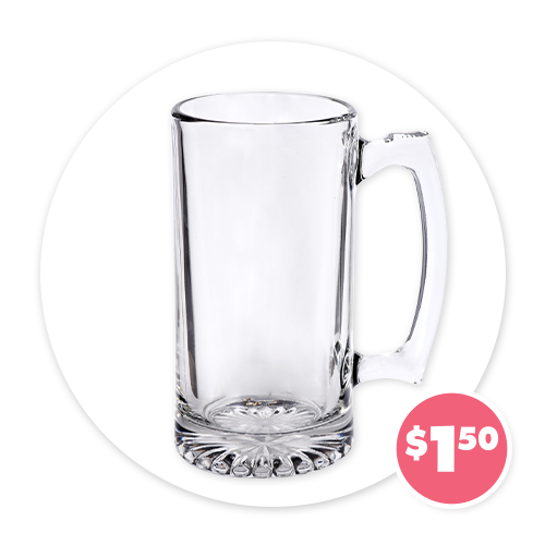 Handled Glass Mugs