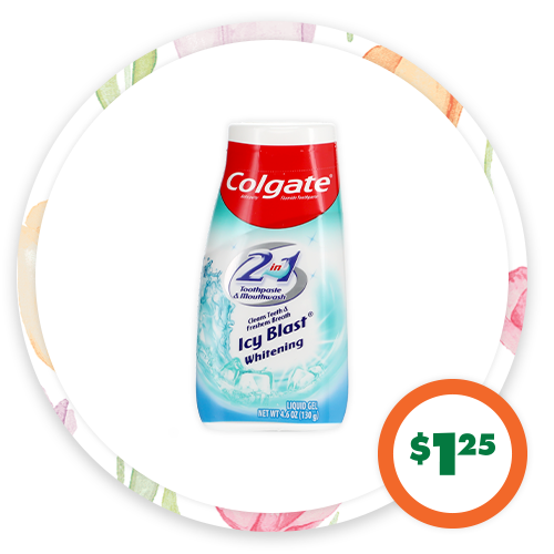 $1.25 Colgate (R) 2-in-1 Whitening Toothpaste