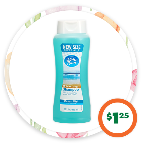 $1.25 White Rain (R) Moisturizing Shampoo