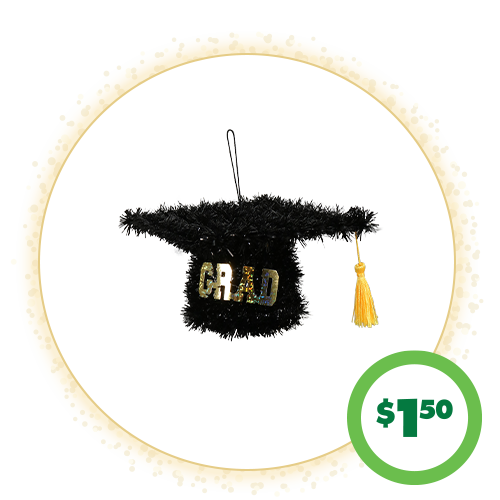 $1.50 3D Tinsel Graduation Décor