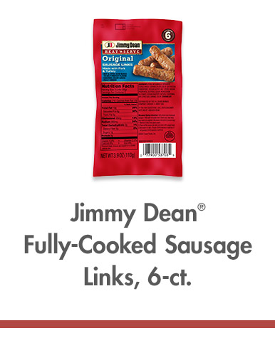 Jimmy Dean Full-Cooked Sausage Links, 6-ct.
