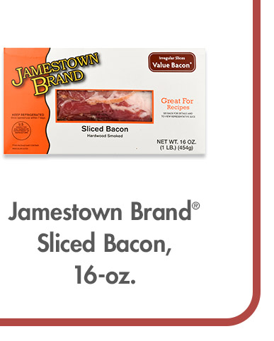 Jamestown Brand Sliced Bacon Irregular Sizes, 16-oz.