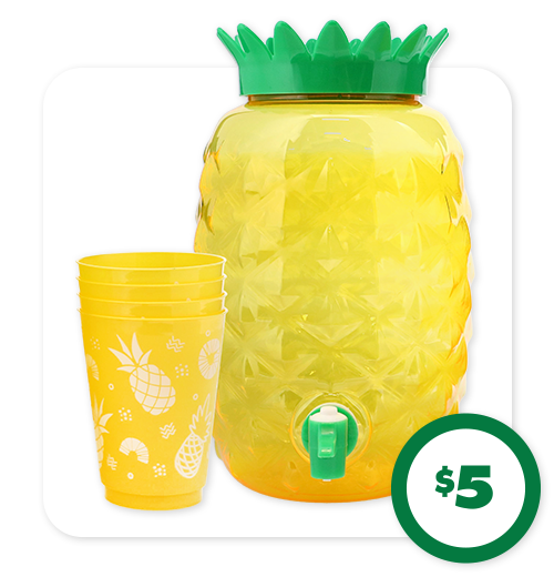 $5 Drink Dispensers With Cups