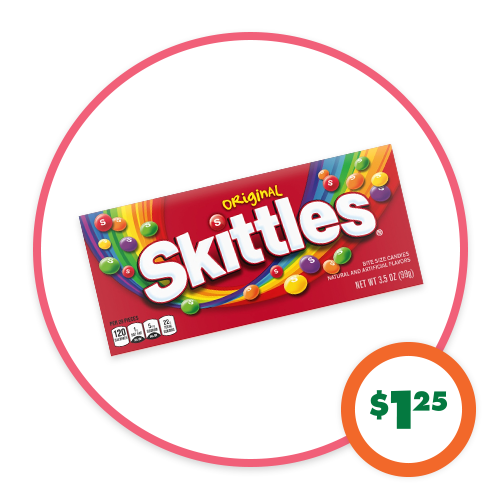 $1.25 Skittles® Theater Boxes