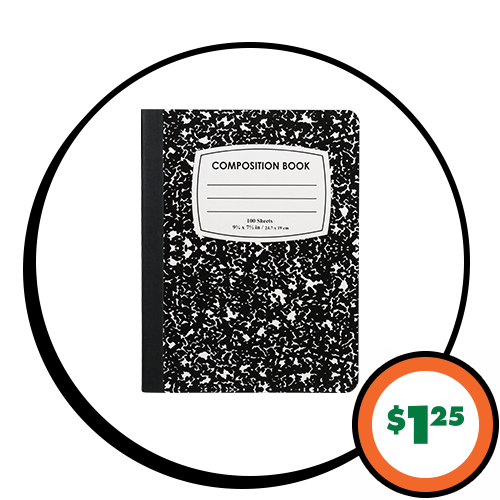 $1.25 Composition Books