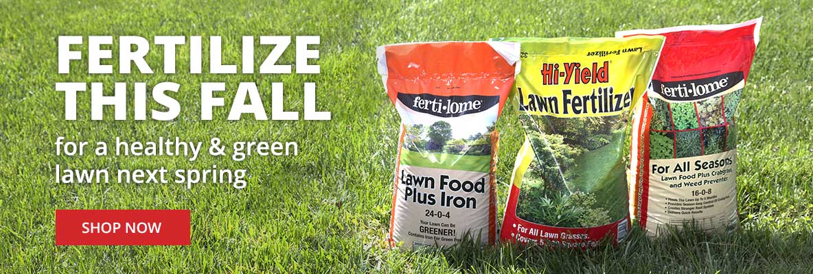 Fertilize this Fall for a healthy & green lawn next spring |SHOP NOW|