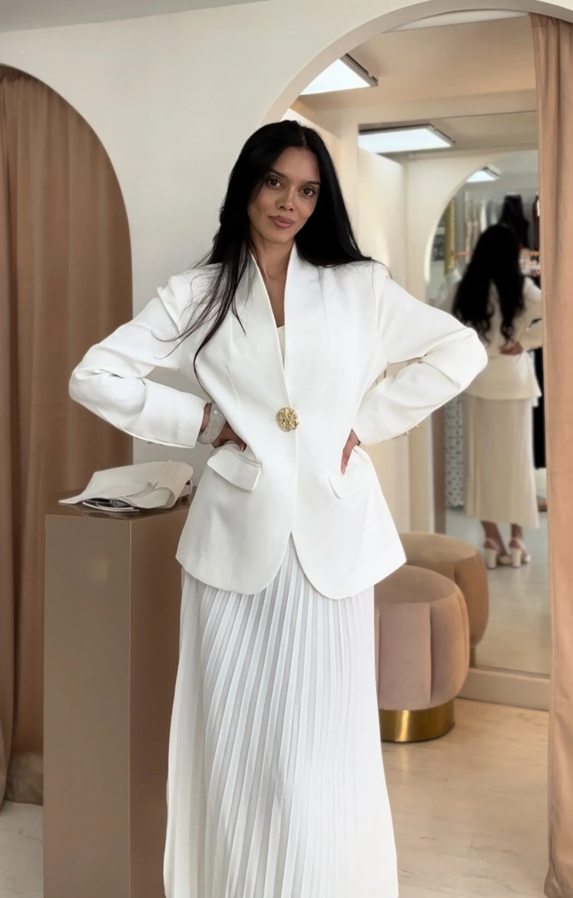 Maya blazer in white