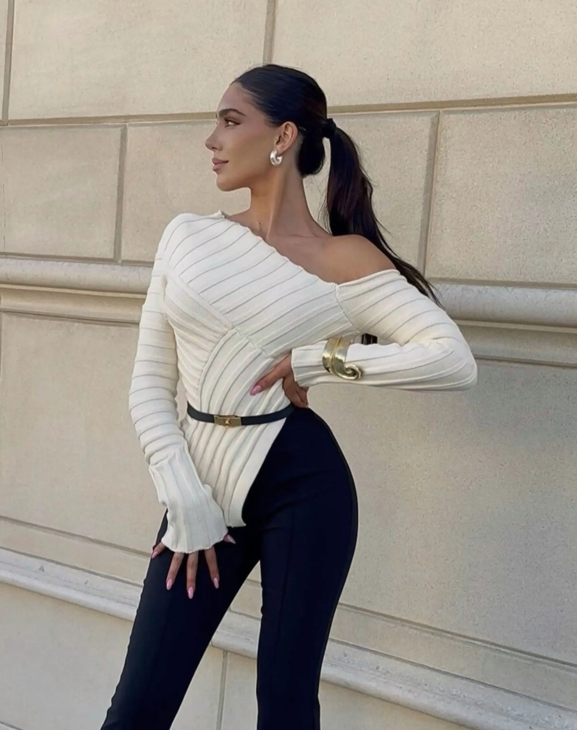crete asymmetrical top