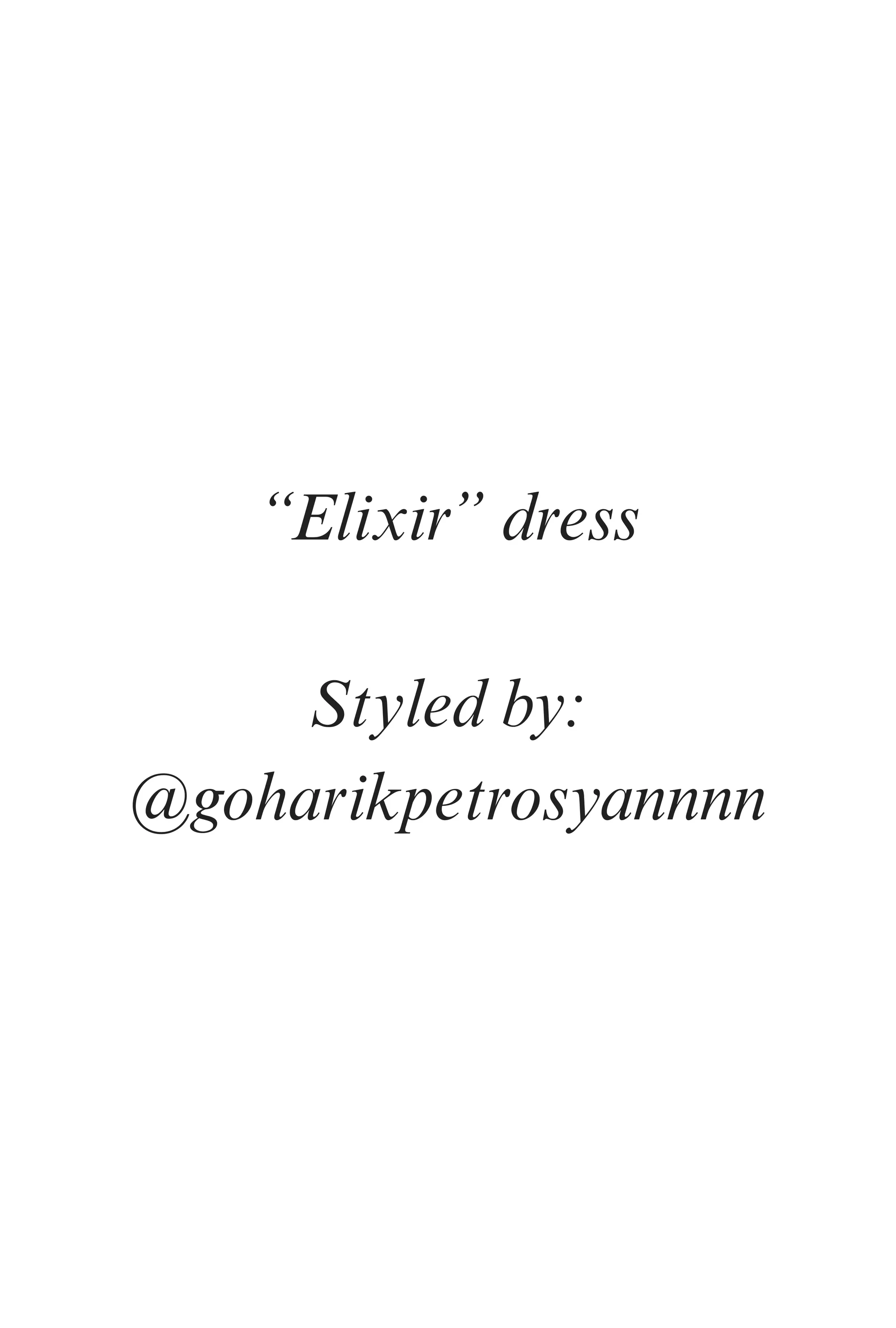 Elixir dress