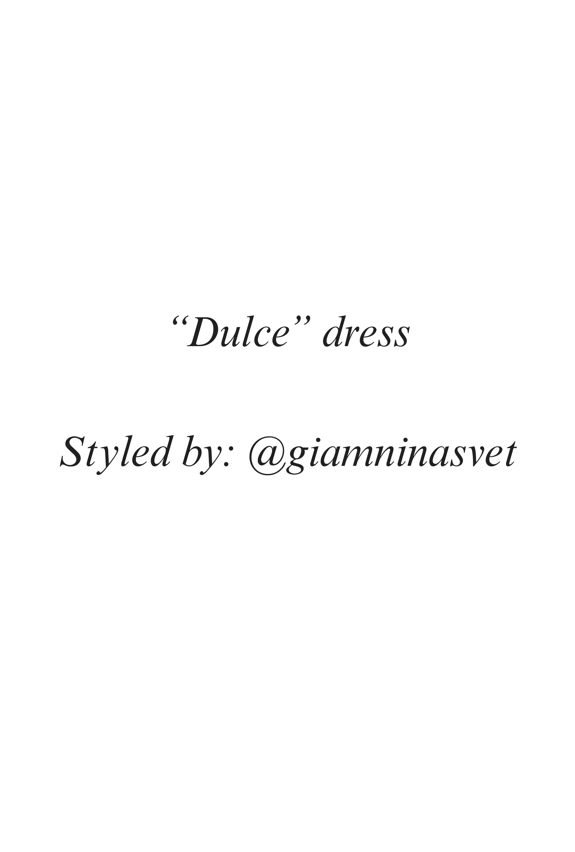 Dulce dress