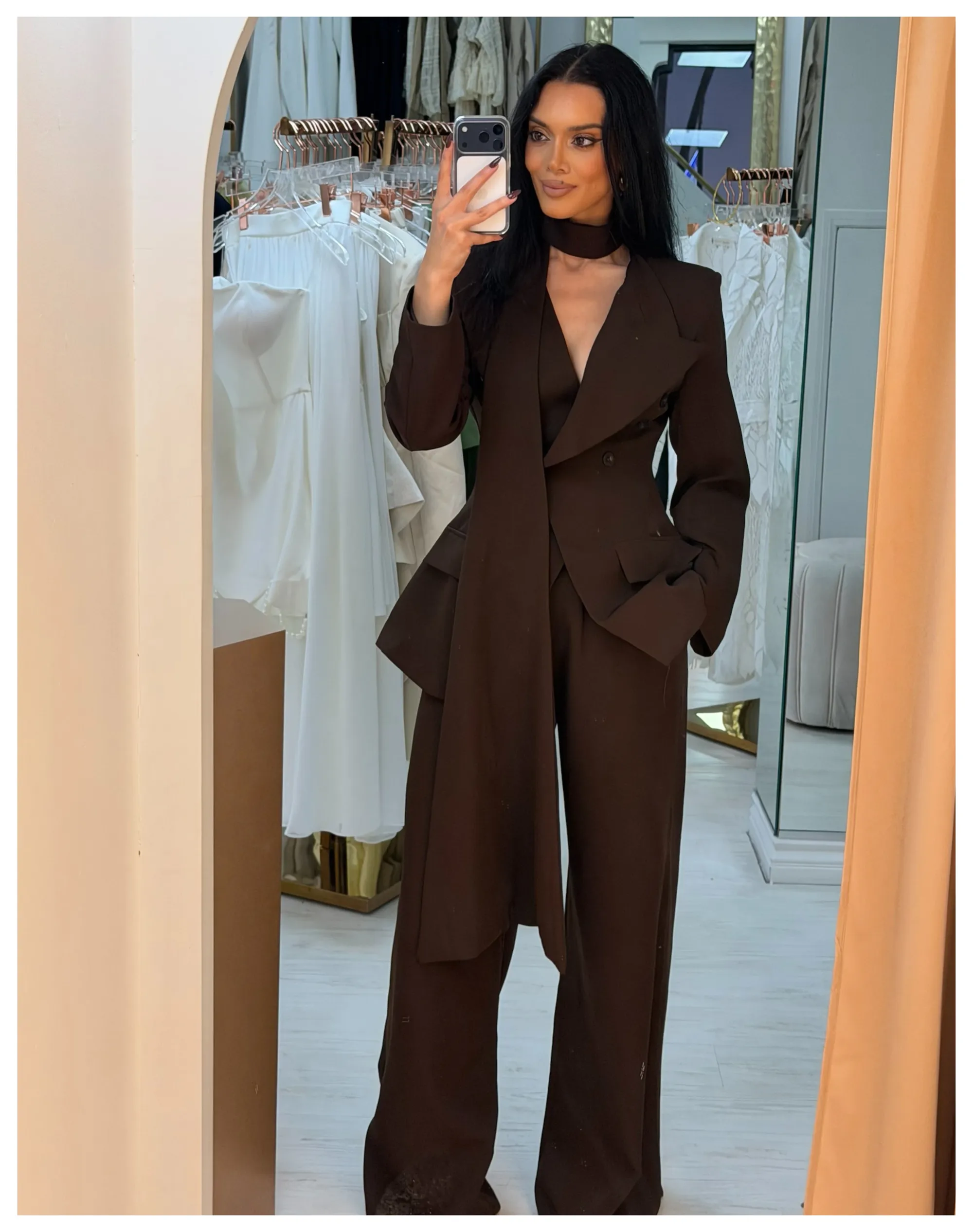 Glare 3 piece set in brown