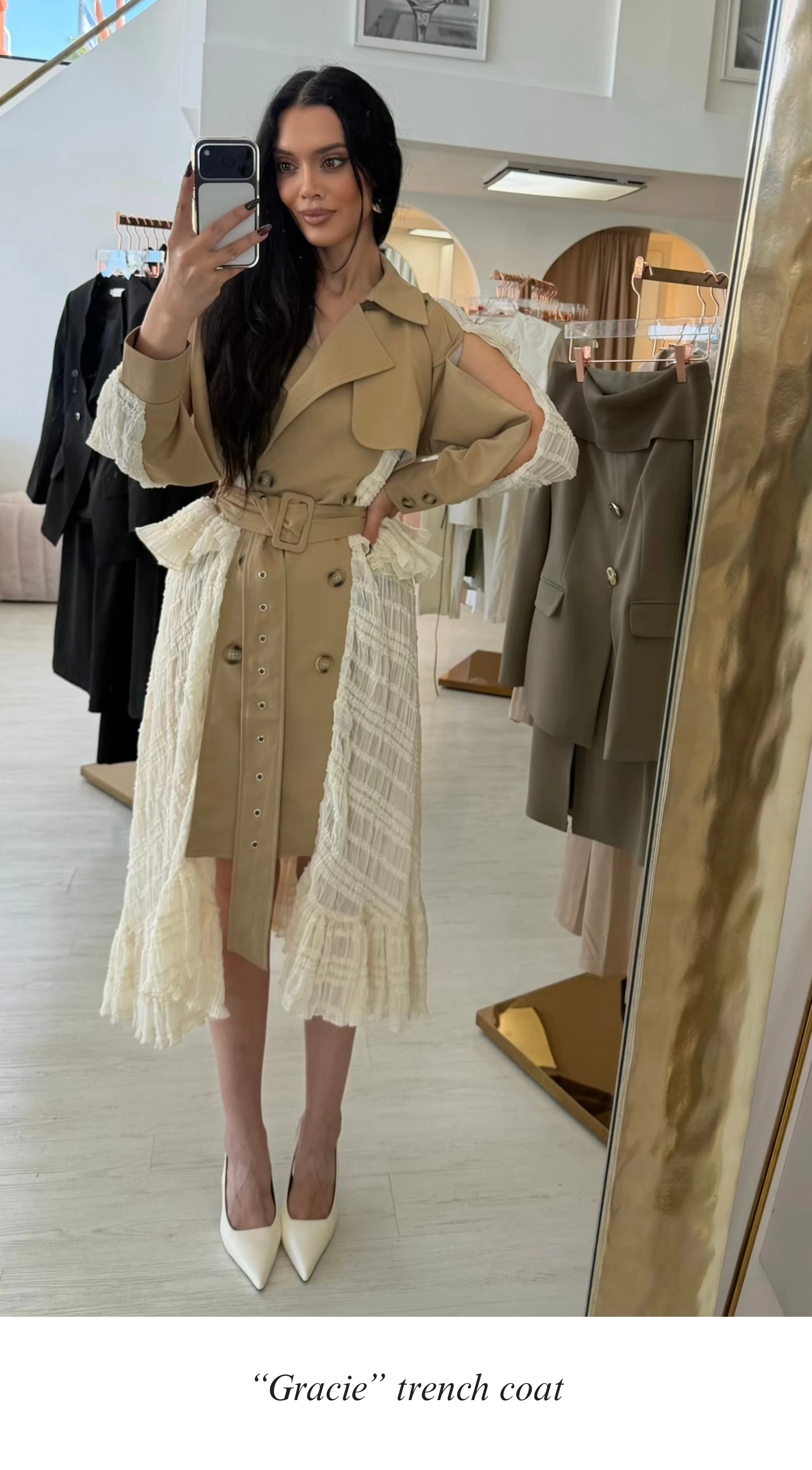 Gracie trench coat