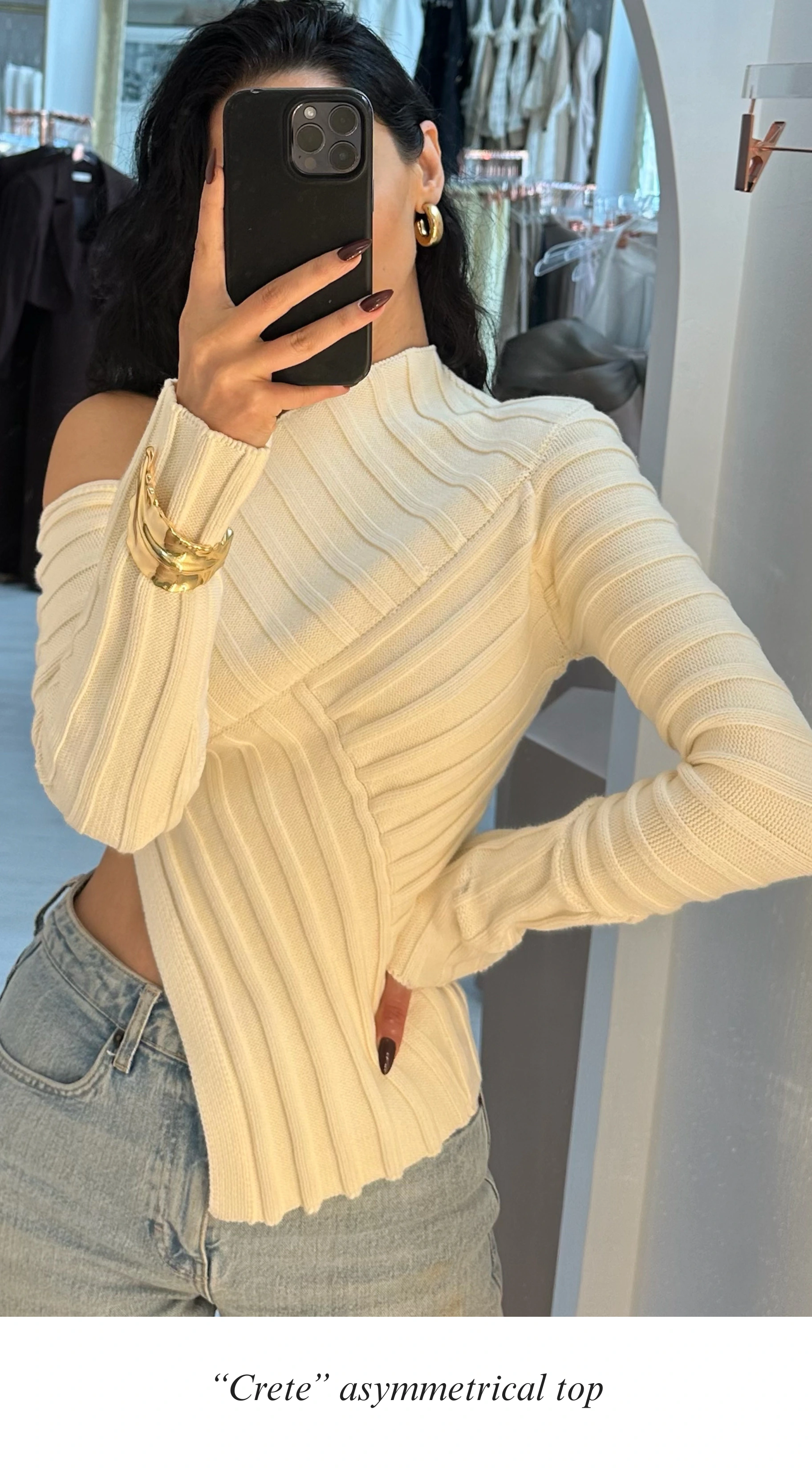 Crete asymmetrical top