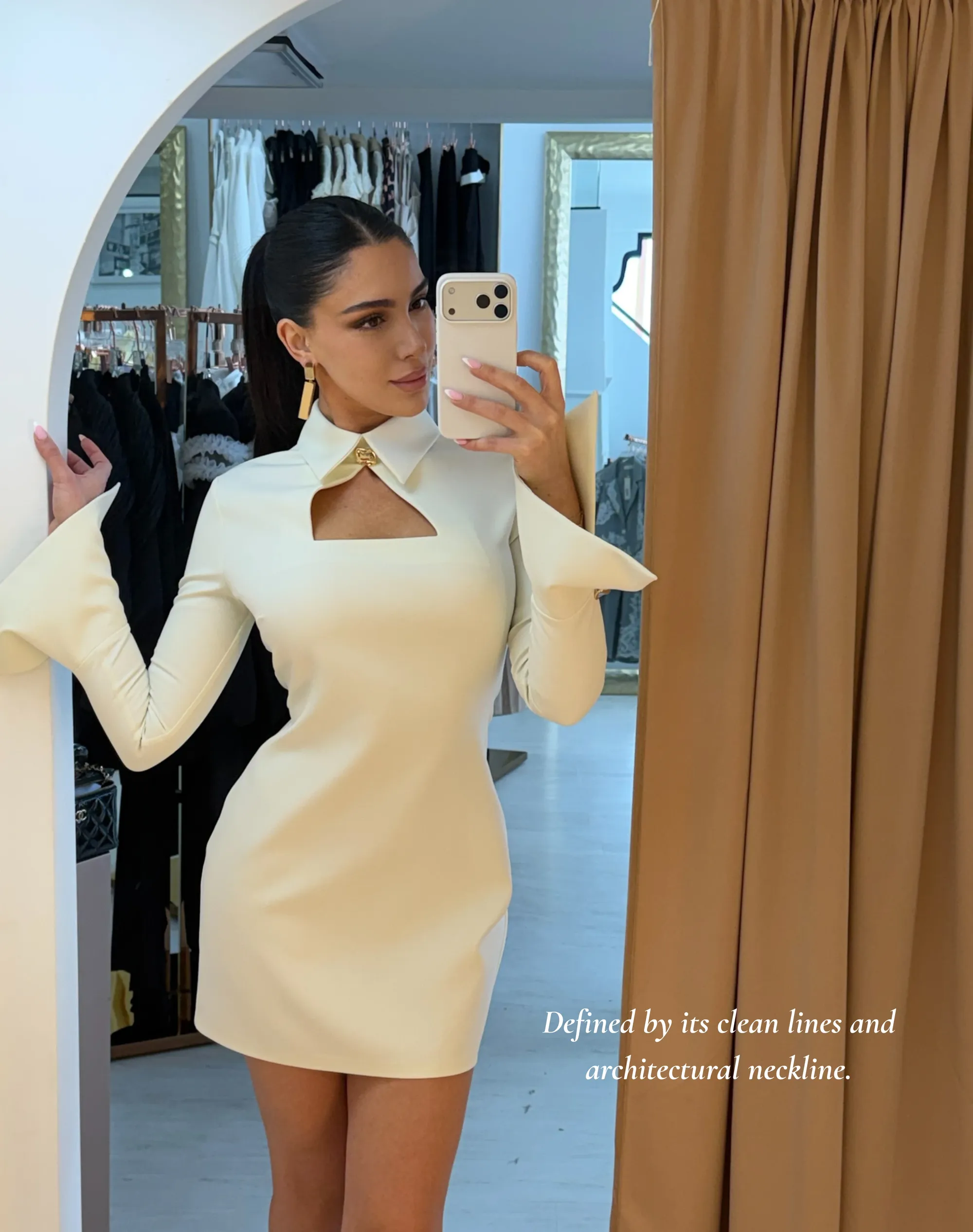 Sade dress and cover skirt set