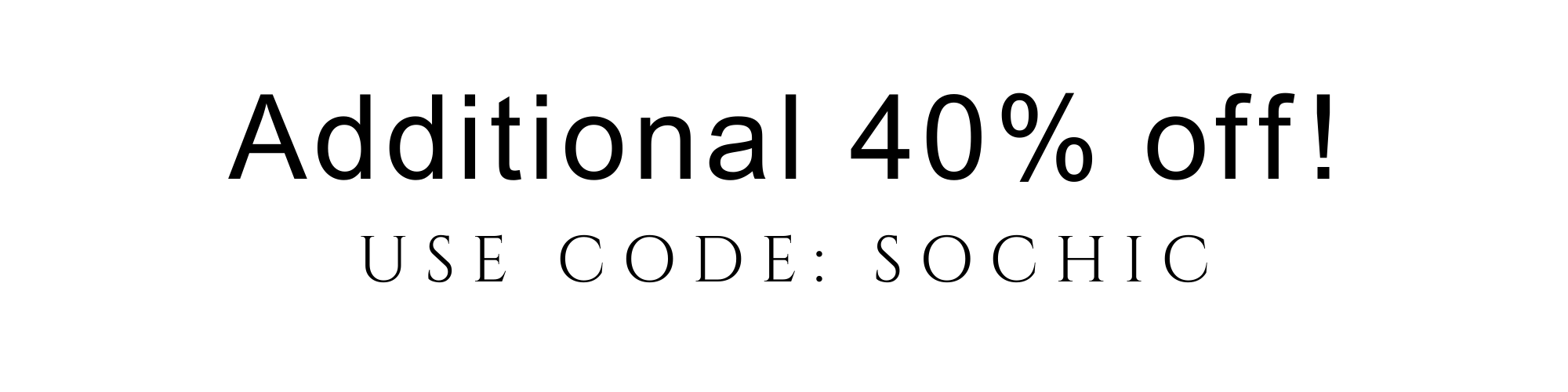 additional 40% off