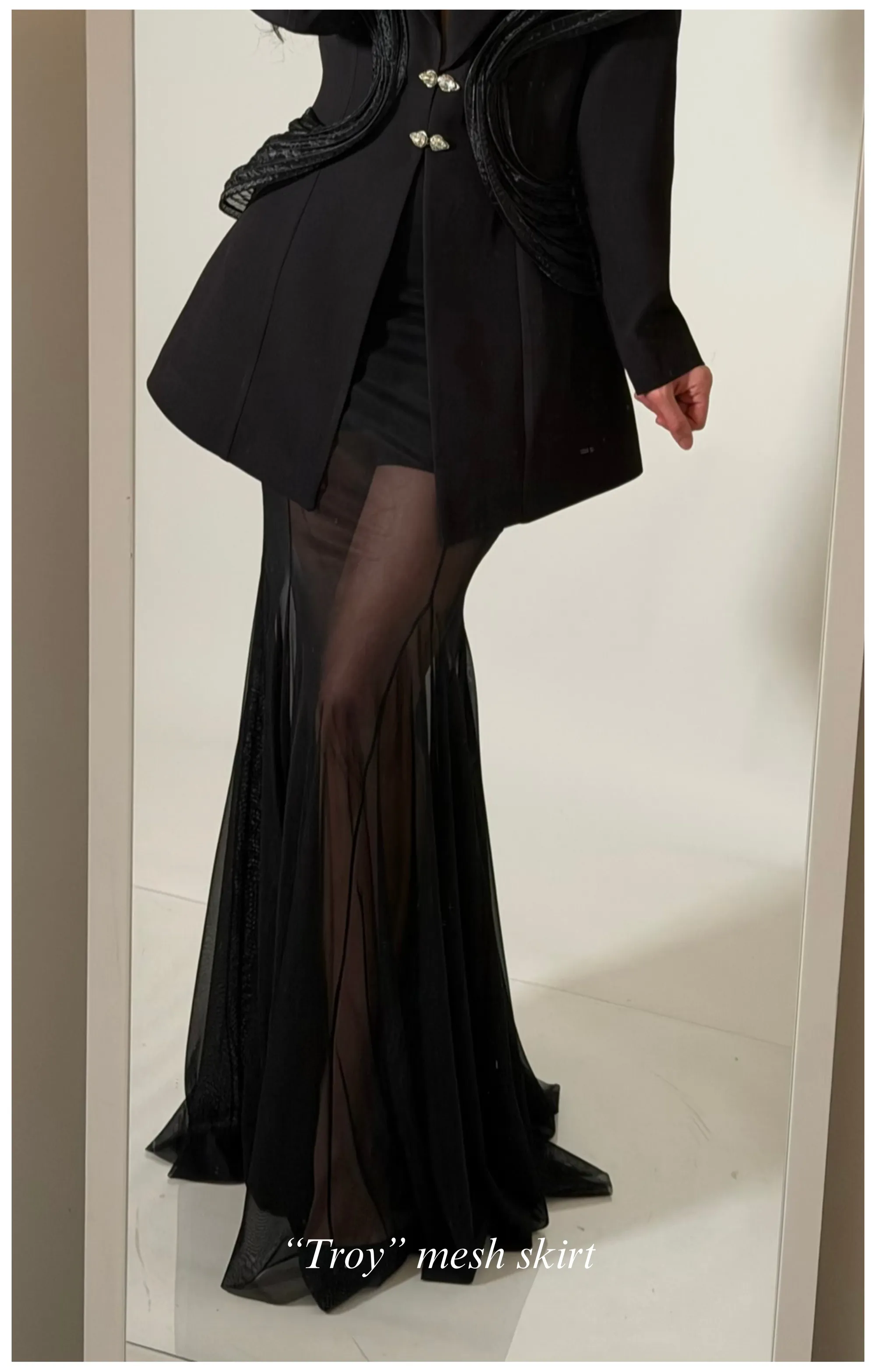 Troy mesh skirt