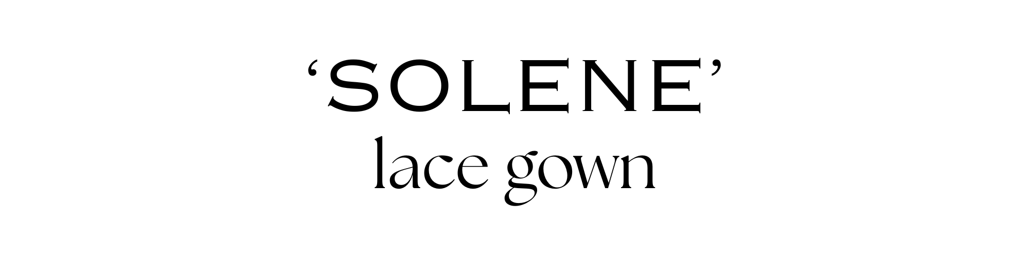 Solene lace detailed gown