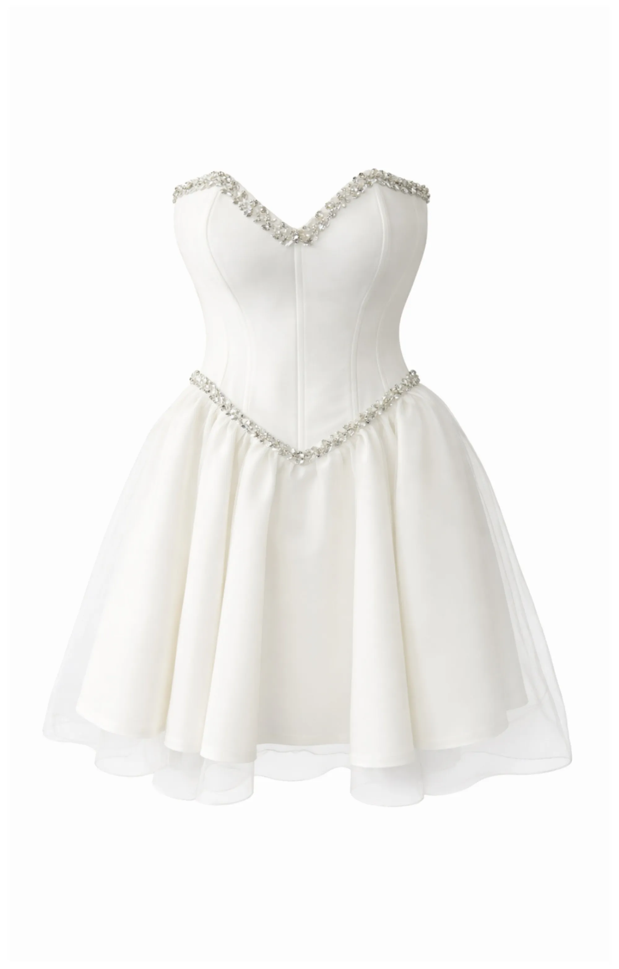 Lia cocktail dress in white