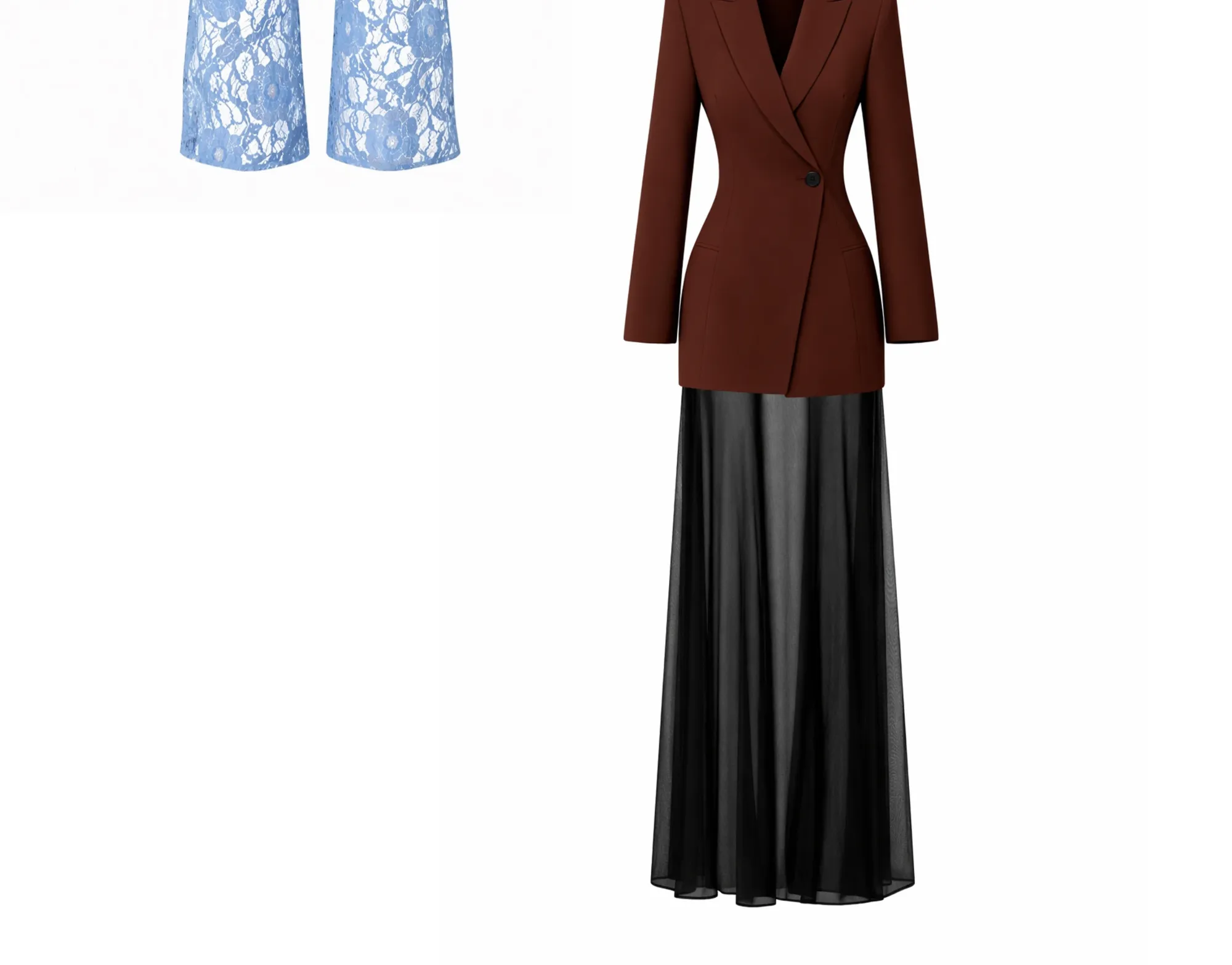 Franca blazer and skirt set in brown