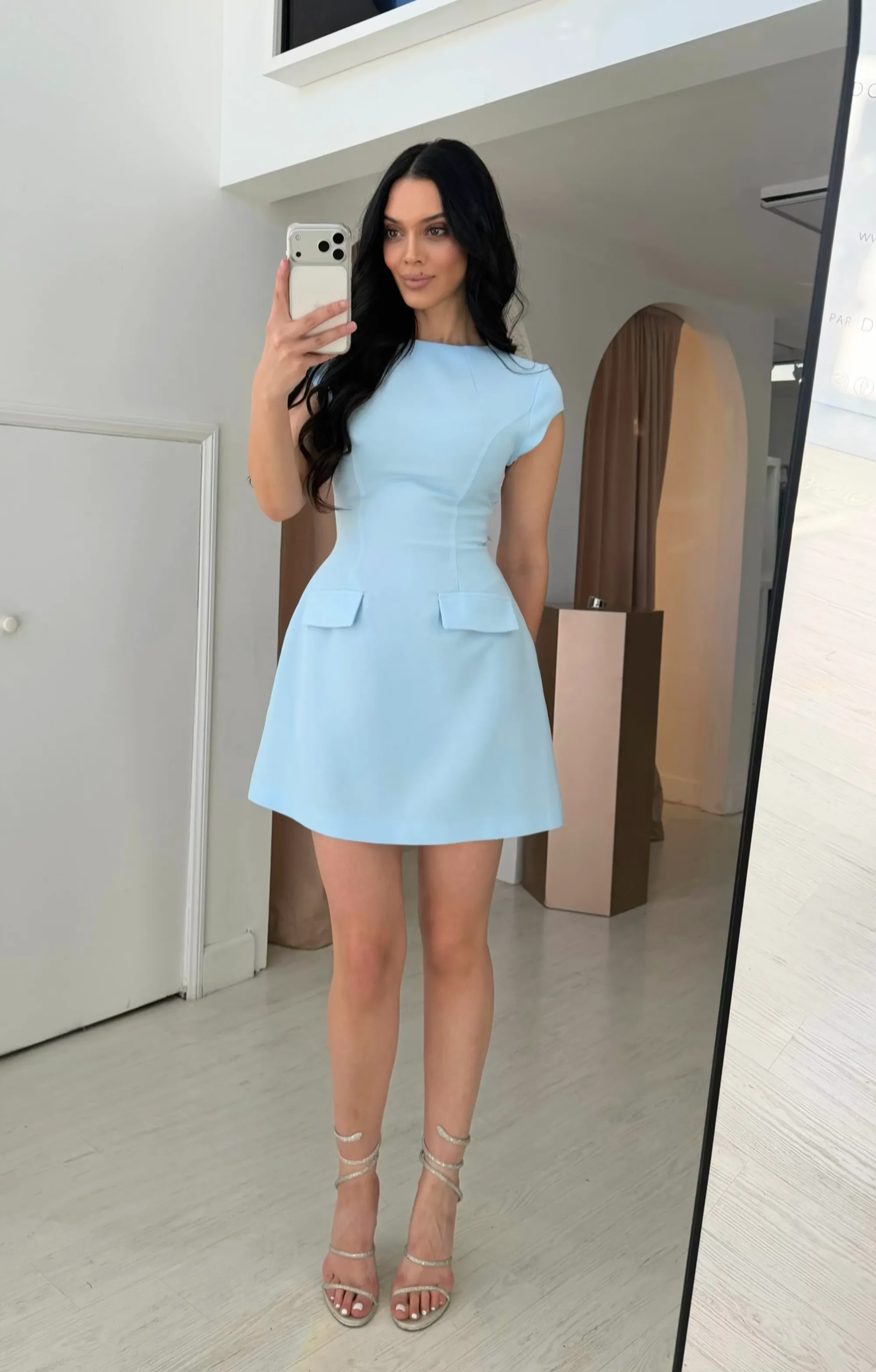 Stela dress in blue