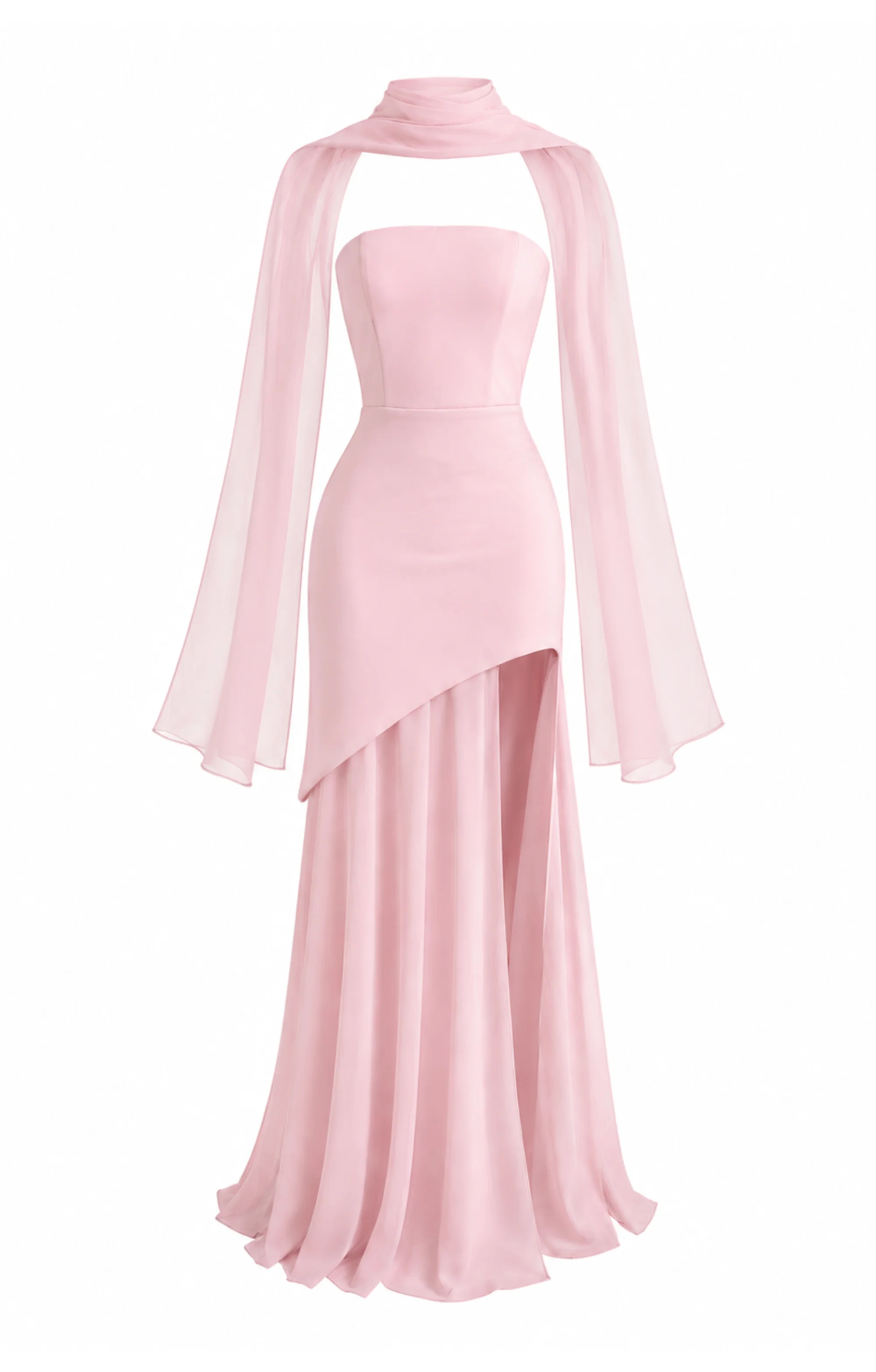 Moon dress in mauve pink