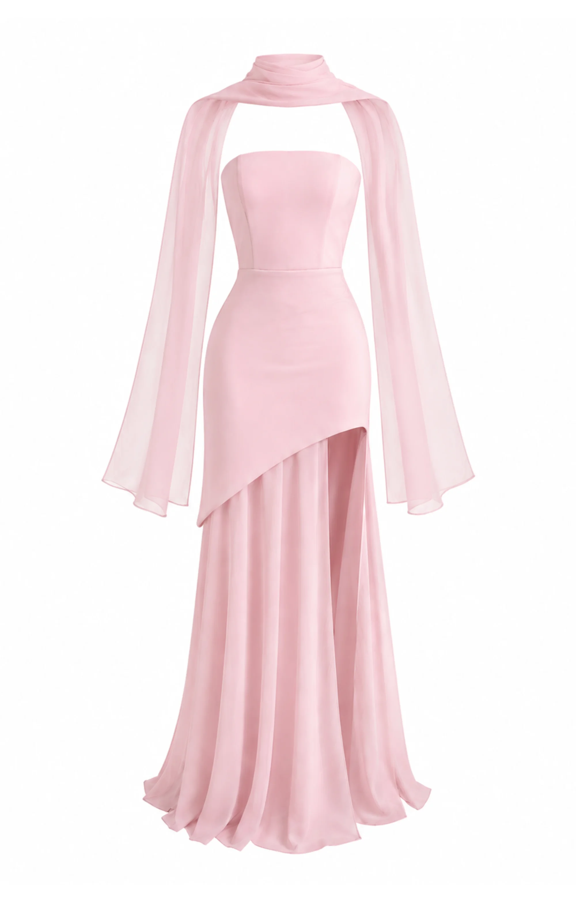 Moon dress in mauve pink