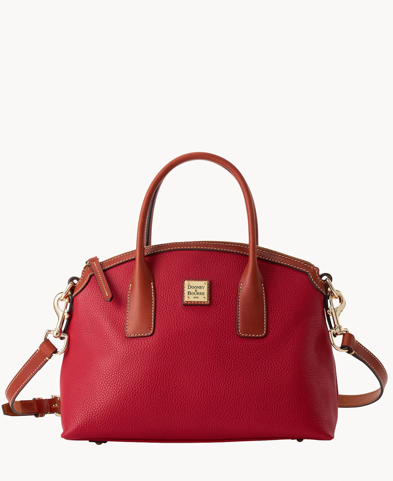 Pebble Grain Domed Satchel