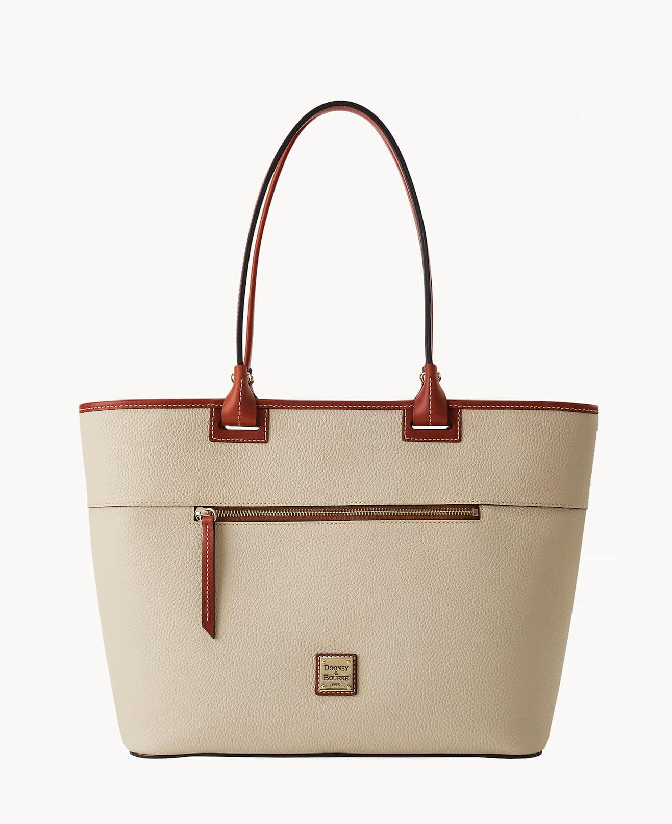 Pebble Grain Large Zip Tote